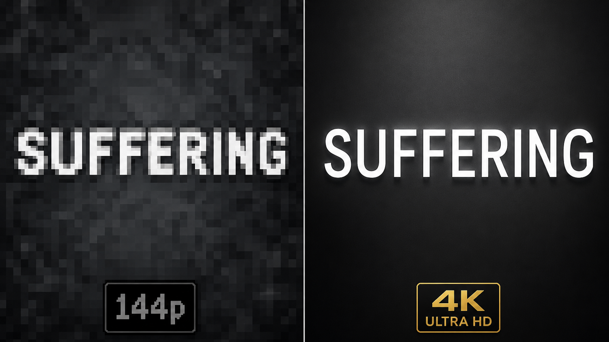 Suffering, compressed and expanded